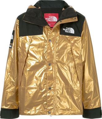 SUPREME x The North Face Metallic Mountain Jacket Gold Black SU4155