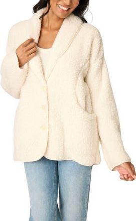 PJ Salvage High Pile Fleece Cardigan in Natural at Nordstrom Rack, Size Medium