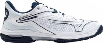 Mizuno Mens Wave Exceed Tour 6 Ac Running Shoes In White/dress Blue