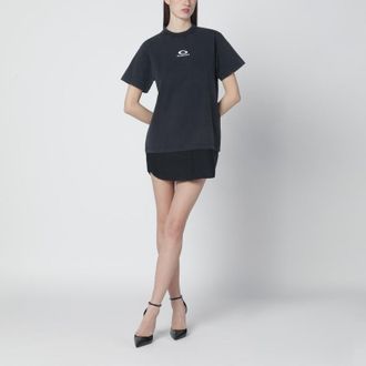 Balenciaga Black washed Loop Sports Icon mini dress