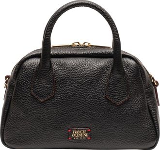 Frances Valentine Mini Metallic Leather Bowler Bag in Black at Nordstrom