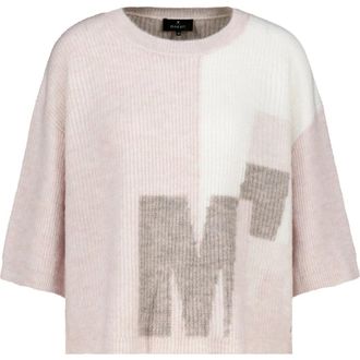Monari Ronde hals gebreid - Dames - Ronde hals truien - Roze - S - Truien & Vesten