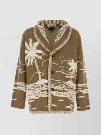 Alanui silk cashmere embroidered cardigan