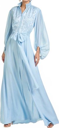 Sachin & Babi Beatrix Gown In Chambray Blue