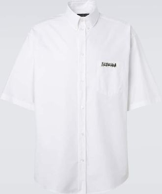 Balenciaga Masking Tape cotton poplin shirt