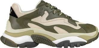 Ash Groene Sneakers met Logo Detail - Dames - Sneakers - Veelkleurig - 39 EU - Leer - Schoenen
