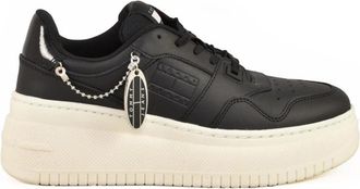 Tommy Jeans Sneakers met rubberen zool - Dames - Sneakers - Zwart - 39 EU - Leer - Schoenen