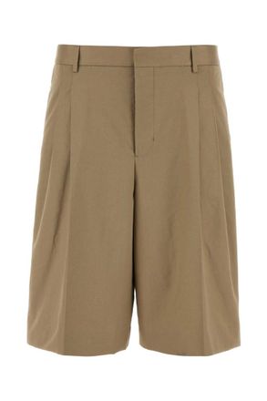 Ami Brown Solid Shorts