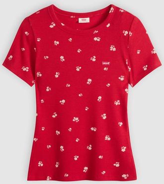 Levi's T-shirt Hayes - Donna - L - Rosso / Merrill Daisy Dot Urban Red