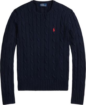Polo Ralph Lauren Blue Julianna Pullover Cable Knit Sweater