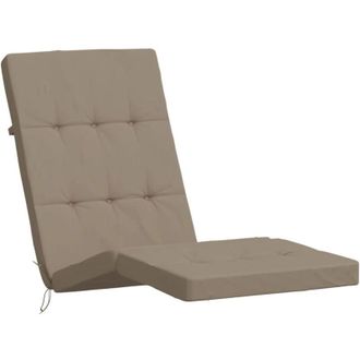 vidaXL Cojines Para Tumbona 2 Uds Tela Oxford Gris Taupe Vidaxl