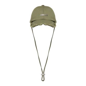 Jacquemus Caps, male, Green, Size: 60 CM Artichaut Cap