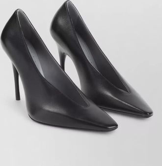 Balenciaga leather duchesse pumps