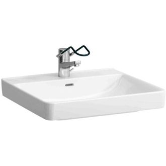 Laufen Laufen - Lavabo Pro Liberty 600 X 550 Mm, Sin Barreras Con Orificio Para Grifer&iacute;a, Con Rebosadero Blanco