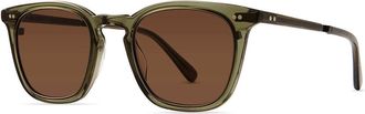Garrett Leight GETTY II S LIMU-ATG/MO Mens Sunglasses Green Size 48