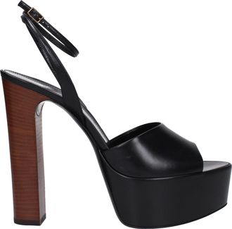 Saint Laurent Sandali Jodie Donna Pelle Nero