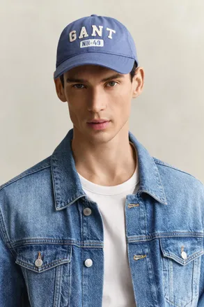 GANT Men Graphic Cotton Canvas Cap (ONE SIZE) SALTY SEA