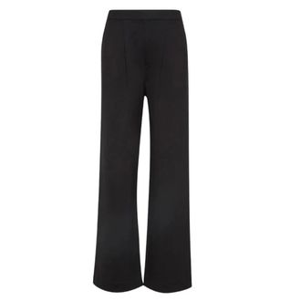 Calvin Klein Wide Trousers, female, Black, Size: 2XS Wide Leg Pant