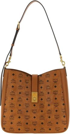 MCM Bolso de Hombro Visetos Hobo - Bags - Mujer - Marr&oacute;n - ONE SIZE