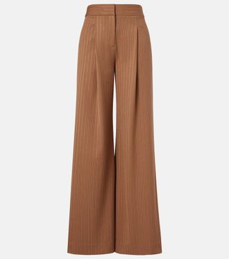 Veronica Beard Rimini pinstripe wide-leg pants