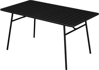 Vente-Unique Tavolo da giardino L.160 cm in Metallo Nero - MIRMANDE di MYLIA