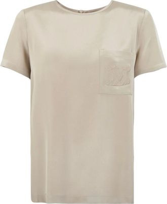 Max Mara Mujer, Camisetas, Beige, Talla: M
