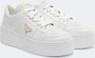 Prada Downtown Bold leather platform sneakers