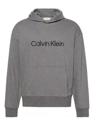 Calvin Klein logo-detail hoodie - men - Cotton - S - Grey
