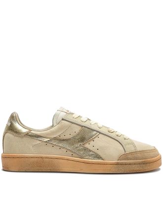 Diadora Prestige Aged Italia Cream Gold Sneakers