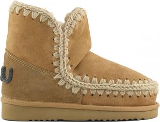 Mou Eskimo 18 Glitter Logo - Dames - Winterlaarzen - Beige - 38 EU - Wol - Schoenen