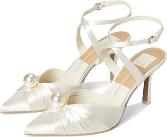 Dolce Vita Kaysey High Womens Heels Vanilla Satin : 10 M