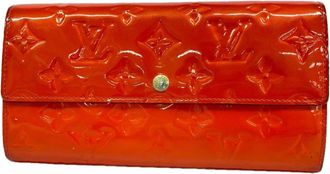 Louis Vuitton Rouge Grenadine Long Wallet (Bi-Fold) (Pre-Owned)