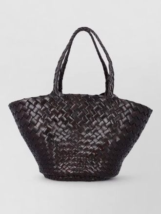Dragon Diffusion egola artisanal leather basket tote bag
