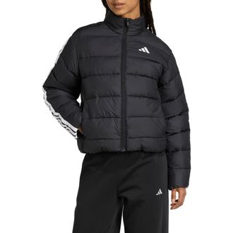 adidas CLIMAWARM 3-Stripes Puffer Jacket in Black at Nordstrom Rack, Size X-Large