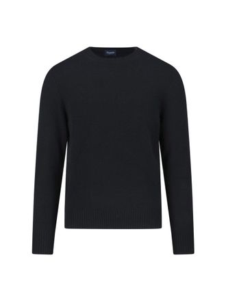 Drumohr Classic Black Sweater With Timeless Design