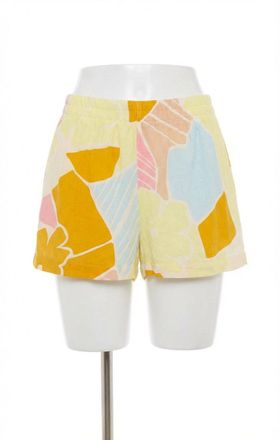 Z Supply Scout Riviera Linen Short In Mellow Yellow