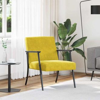 vidaXL vidaXL poltrona Giallo 59 x 75 x 78 cm Velluto