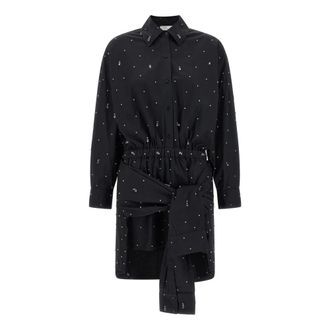 Giuseppe Di Morabito Mini Dress - female - Giuseppe Di Morabito - Shirt Dresses - Black - S - Dresses