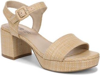 Life Stride Rhythmn Platform Sandal in Natural Tan at Nordstrom, Size 7.5