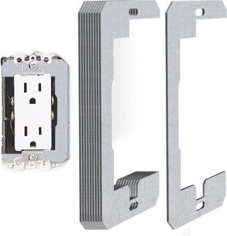 OEM Separadores De Placa De Pared Separadores De Montaje Empotrado De Metal Arandelas Niveladores Para Fijaci&oacute;n De Paredes Tomas De Corriente Cajas El&eacute;ctr