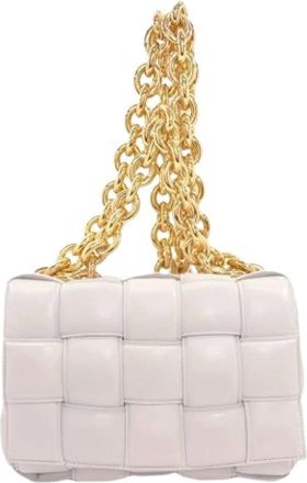Bottega Veneta Pre-owned Cross Body Bags, female, White, Size: ONE SIZE Pre-owned Vintage Cross Body Bag