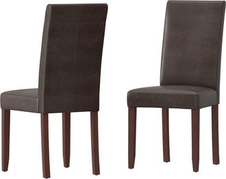 Simpli Home Set Of 2 Acadian Parson Dining Chairs