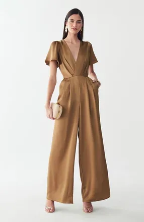 ST MRLO Imani Jumpsuit in Bronze at Nordstrom, Size 6