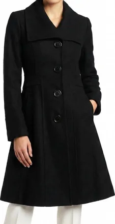 Jessica Simpson Walker Trench Coat In Black