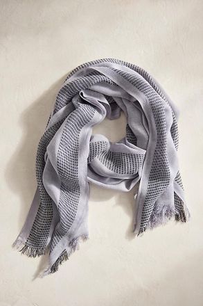 Elizabeth Gillett Fringed Stripe Scarf