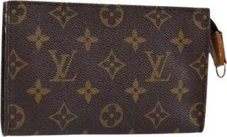 Louis Vuitton Pre-owned Wallets, female, Brown, Size: ONE SIZE Pre-owned Canvas Pouch