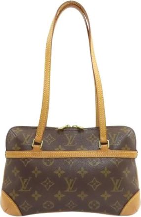 Louis Vuitton Pre-owned Shoulder Bags, female, Brown, Size: ONE SIZE Pre-owned Mini Coussin Handbag