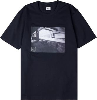 C.P. Company Metropolis Series T-shirt - Heren - T-shirts - Blauw - 2XL - Tops