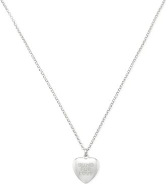 Gucci Necklaces, female, Gray, Size: ONE SIZE Blind for Love Pendant Necklace