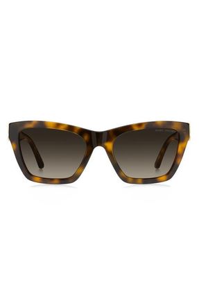 Marc Jacobs 54mm Cat Eye Sunglasses in Havana/Brown at Nordstrom